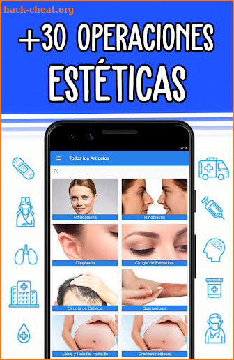 Cirugías Estéticas - Consejos Post y Preoperatorio screenshot