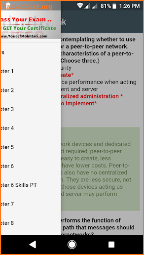 Cisco CCNA Answers screenshot