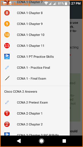 Cisco CCNA Answers screenshot