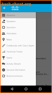 Cisco Events screenshot