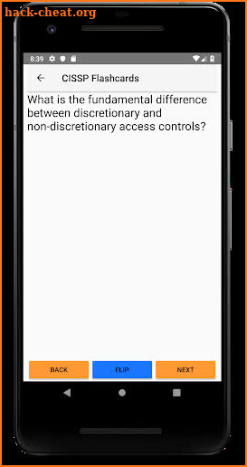 CISSP Flashcards screenshot