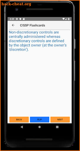 CISSP Flashcards screenshot