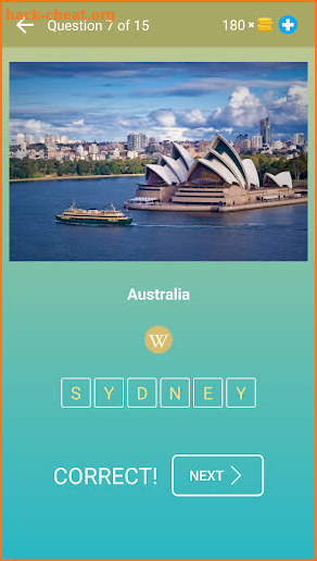 Cities of the World: Guess the City — Quiz, Game screenshot