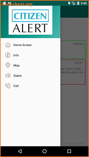 Citizen Alert screenshot
