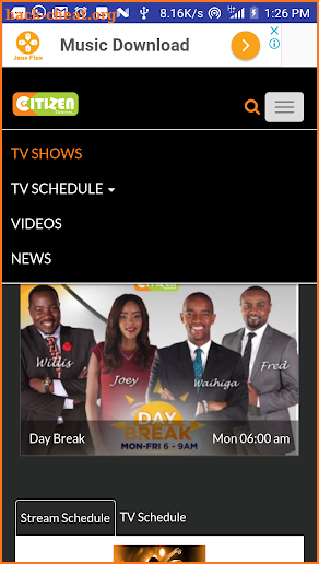 citizen tv live kenya screenshot