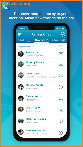 CitizenChat - Connect, Chat, find Jobs, Internship screenshot