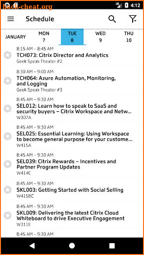 Citrix Events screenshot