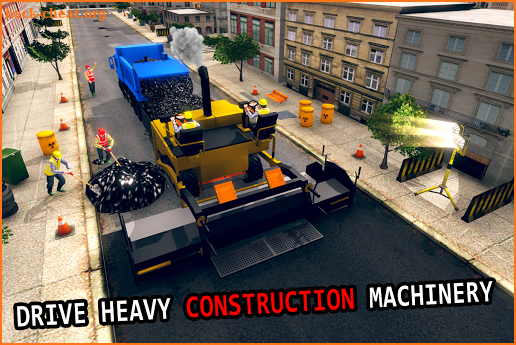 City Highway Road Construction Simulator Game screenshot