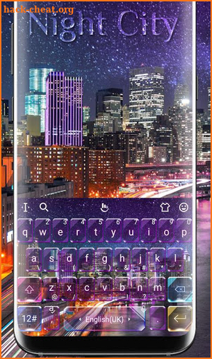 City Light Keyboard Theme screenshot