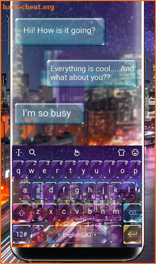 City Light Keyboard Theme screenshot