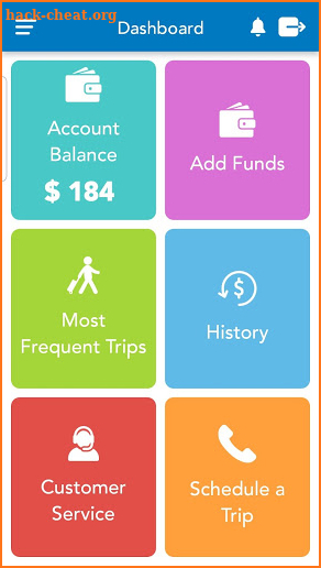 City of Los Angeles Cityride Application screenshot