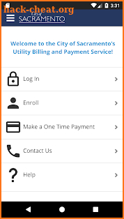 City of Sac Utility Mobile Pay screenshot