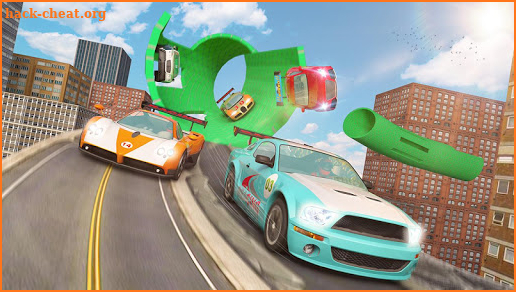 City Rooftop Stunt Car Racing Ramps screenshot