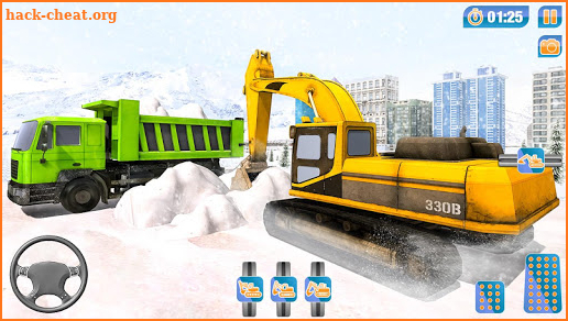 City Snow Blower Truck: Excavator Snow Plow Games screenshot