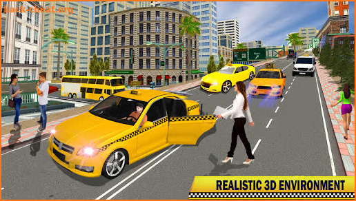 City Taxi Driving Game Simulator 3D screenshot