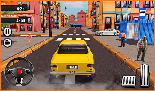 City Taxi Driving Simulator: Yellow Cab Parking screenshot