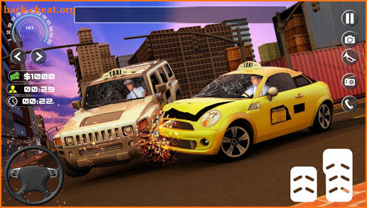 City Traffic Car Taxi Driving Rush screenshot