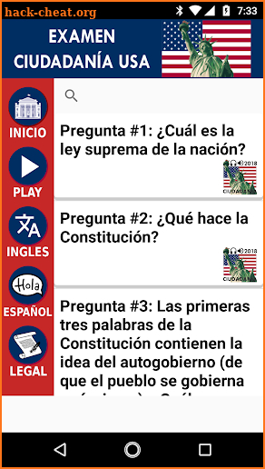 Ciudadania USA 2018 screenshot