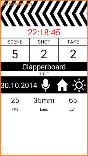 Clapperboard screenshot