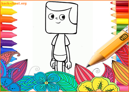 Clarence coloring game screenshot