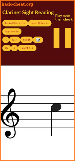 Clarinet Sight Reading screenshot