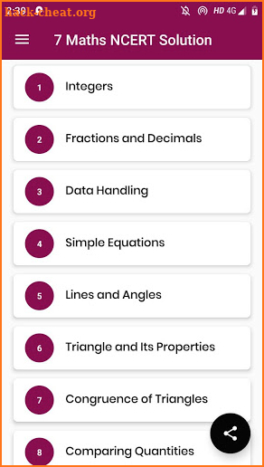 Class 7 Maths NCERT Solution screenshot