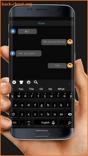 Classic  Black Keyboard Theme screenshot