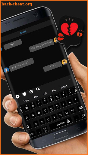 Classic  Black Keyboard Theme screenshot