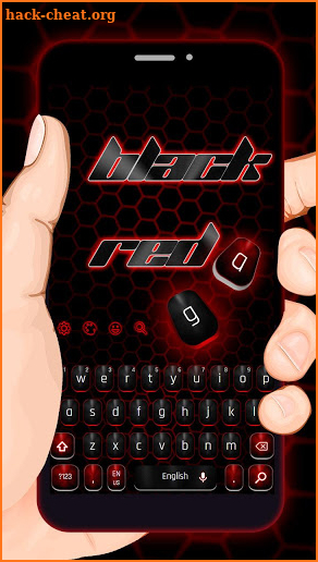 Classic Black Red Keyboard screenshot