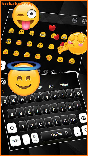 Classic Black White Keyboard screenshot