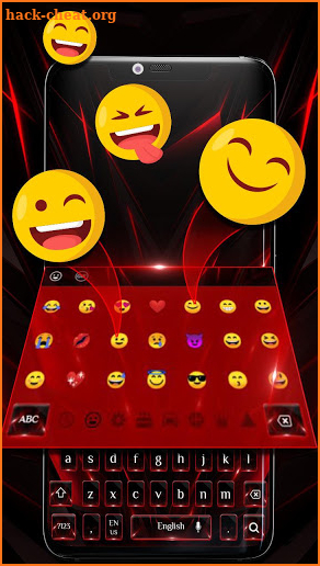 Classic Business Red Black Keyboard screenshot