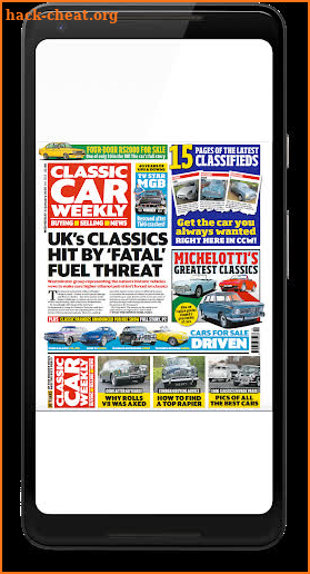 Classic Car Weekly Newspaper screenshot