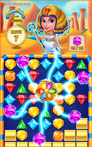 classic diamond puzzle pharaoh legend screenshot