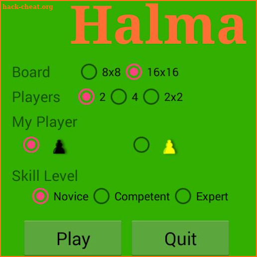 Classic Halma screenshot