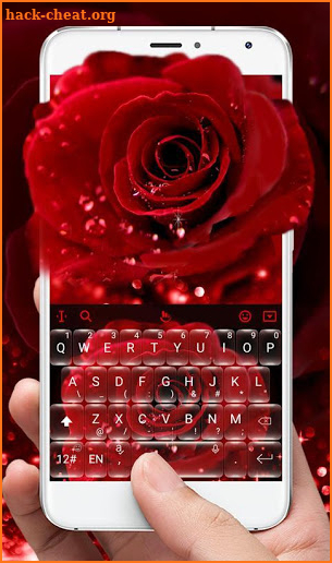 Classic Red Rose Keyboard Theme screenshot