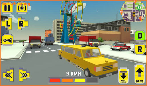 Classic Taxi Driver : Crazy Town screenshot