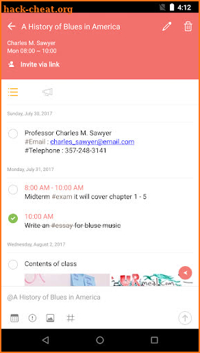 ClassUp - Schedule, Note for Students screenshot