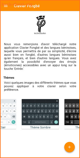 CLAVIER DES LANGUES BÉNINOISES screenshot