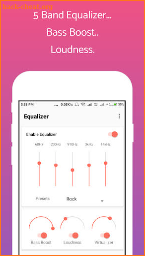 Clean Equalizer & Bass Booster Pro For headphones screenshot