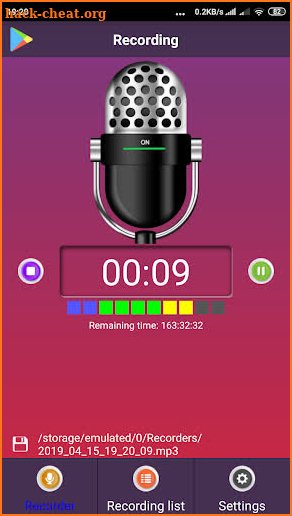 Clean Voice Recorder Pro 2019 screenshot