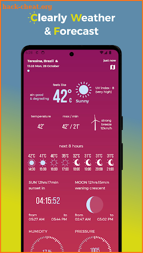 Clearly Weather & Forecast screenshot