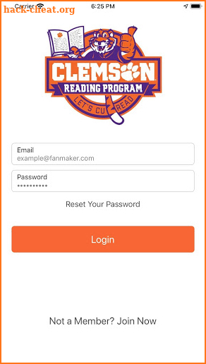 Clemson Reading Program screenshot