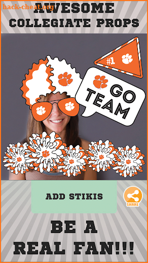 Clemson Tigers Selfie Stickers screenshot