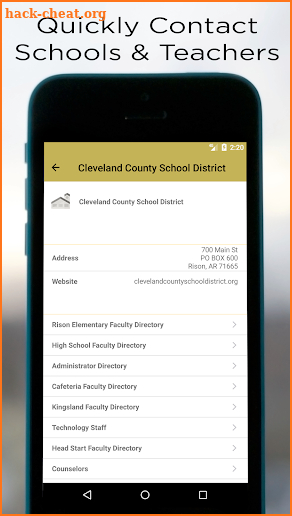 Cleveland County School District screenshot