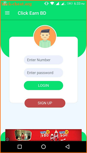 Click Earn BD screenshot