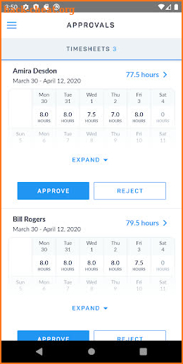 ClickTime - Time and Expense Tracking screenshot