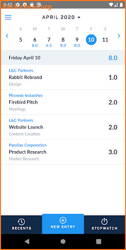 ClickTime - Time and Expense Tracking screenshot