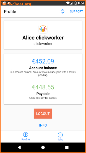 clickworker screenshot