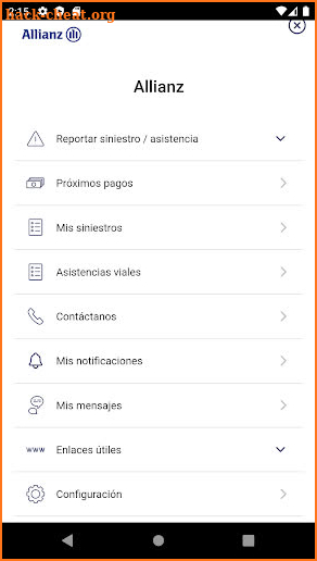Cliente Allianz screenshot