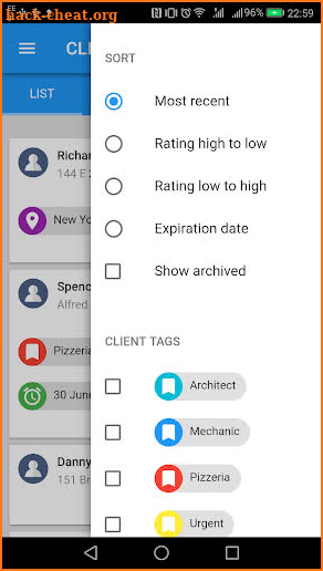 ClientiApp - Client management screenshot